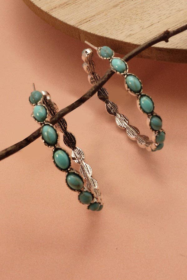 WESTERN HOOP EARRINGS