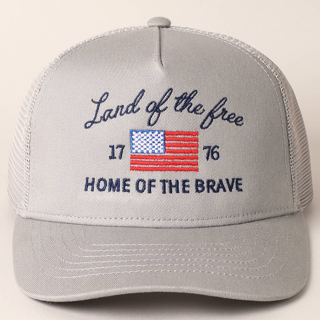 Land Of The Free Trucker Hat