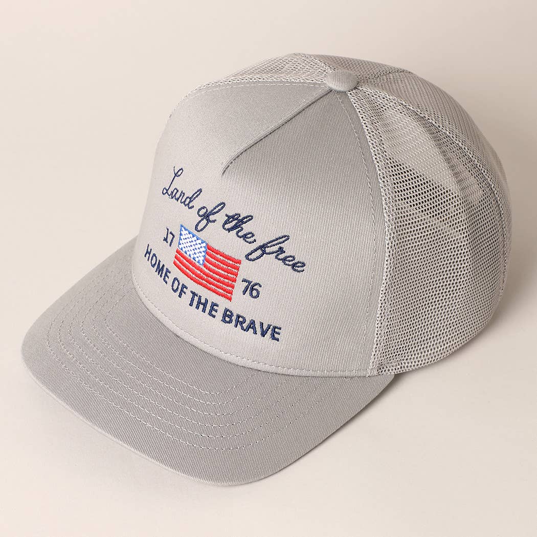 Land Of The Free Trucker Hat