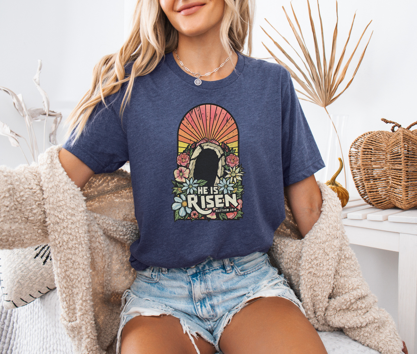 He is Risen tomb - shirt