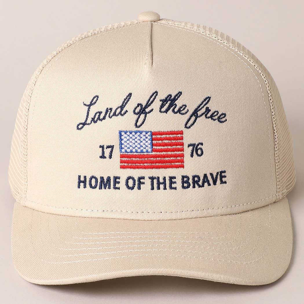 Land Of The Free Trucker Hat