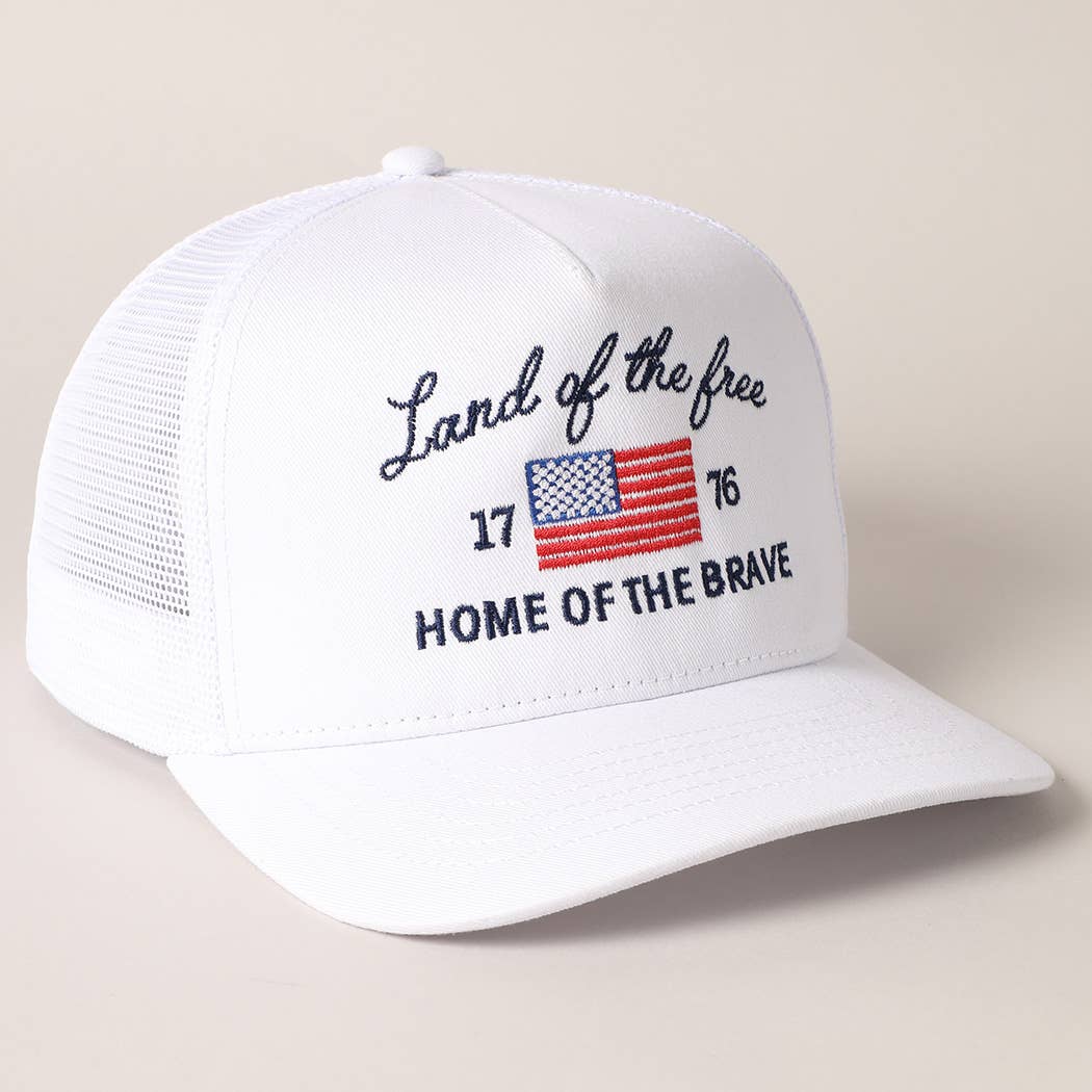 Land Of The Free Trucker Hat
