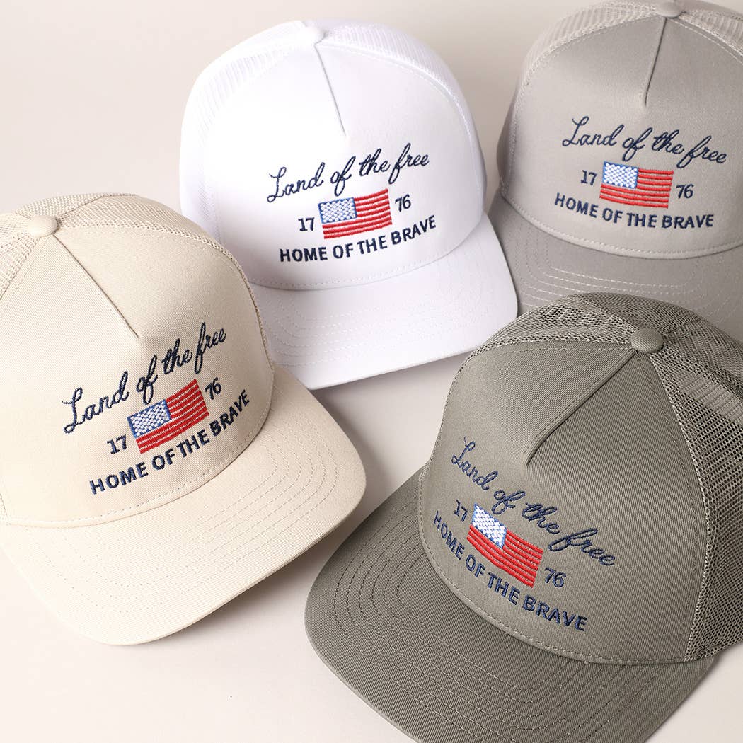 Land Of The Free Trucker Hat