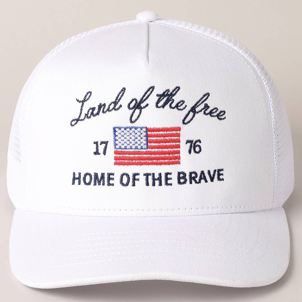 Land Of The Free Trucker Hat