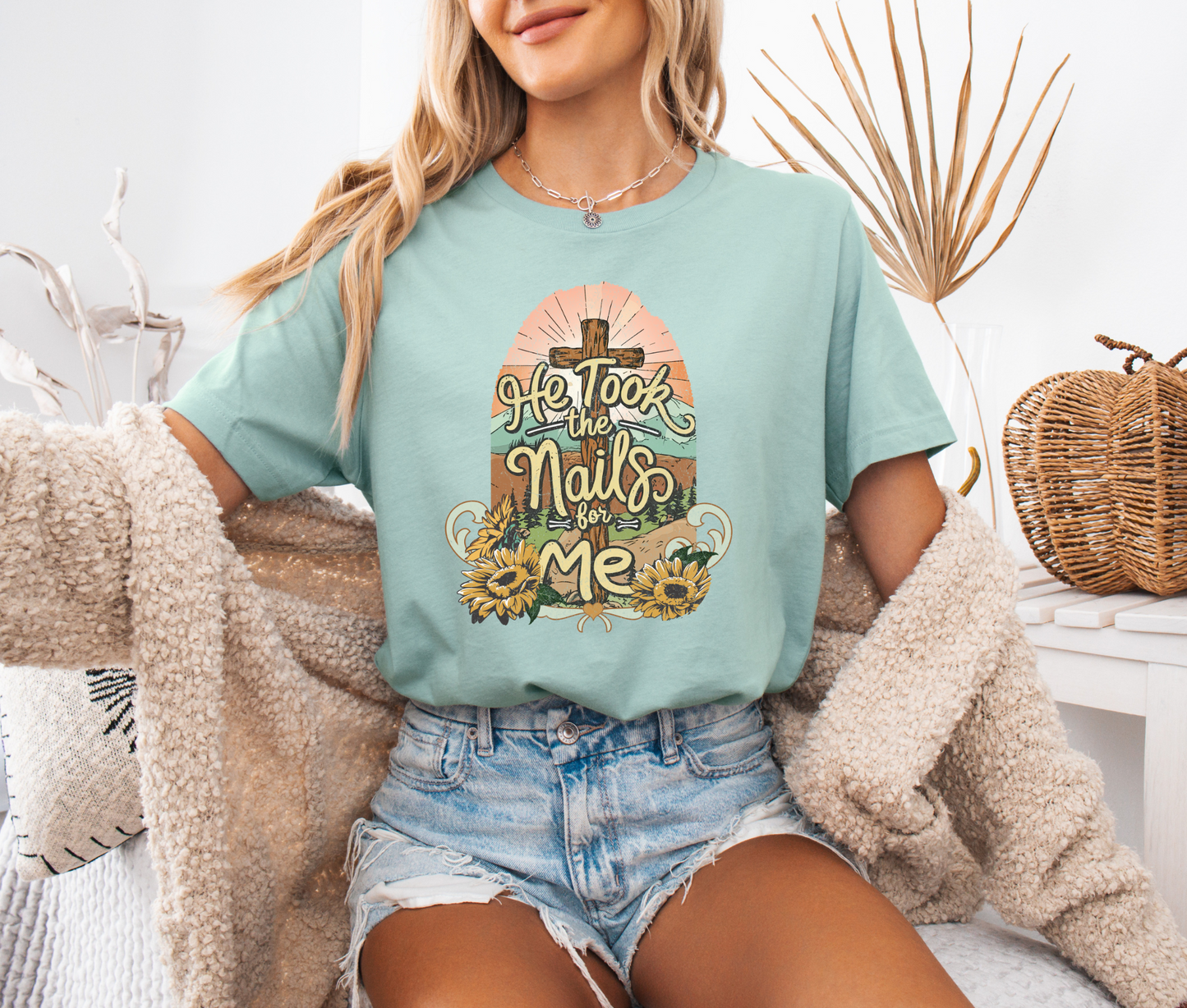 He took the nails - shirt