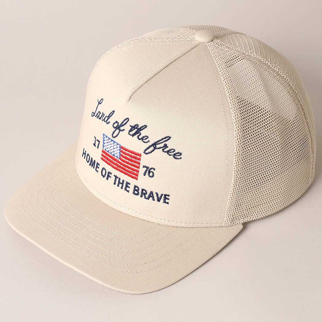 Land Of The Free Trucker Hat