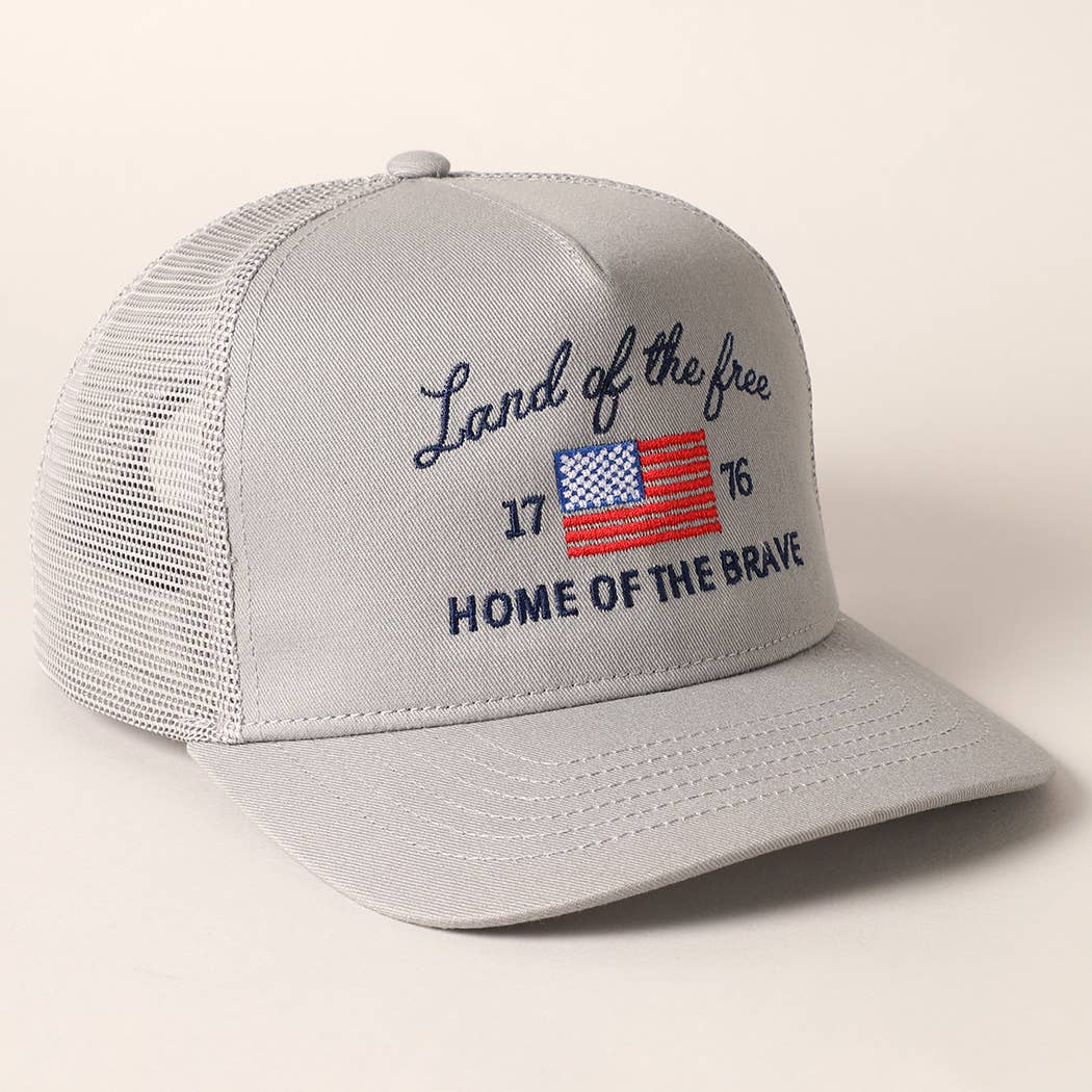 Land Of The Free Trucker Hat