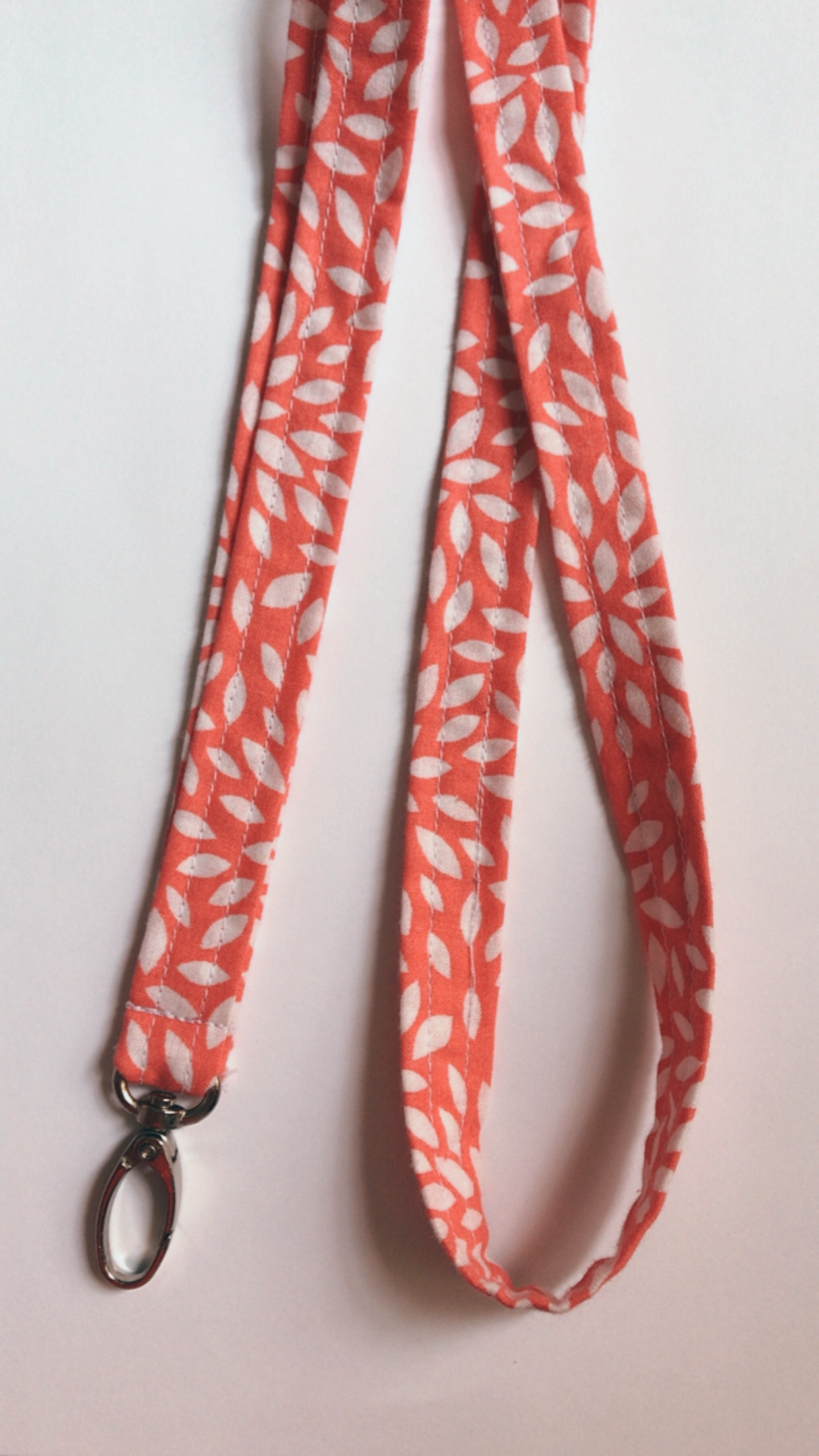 Coral petals fabric keychains