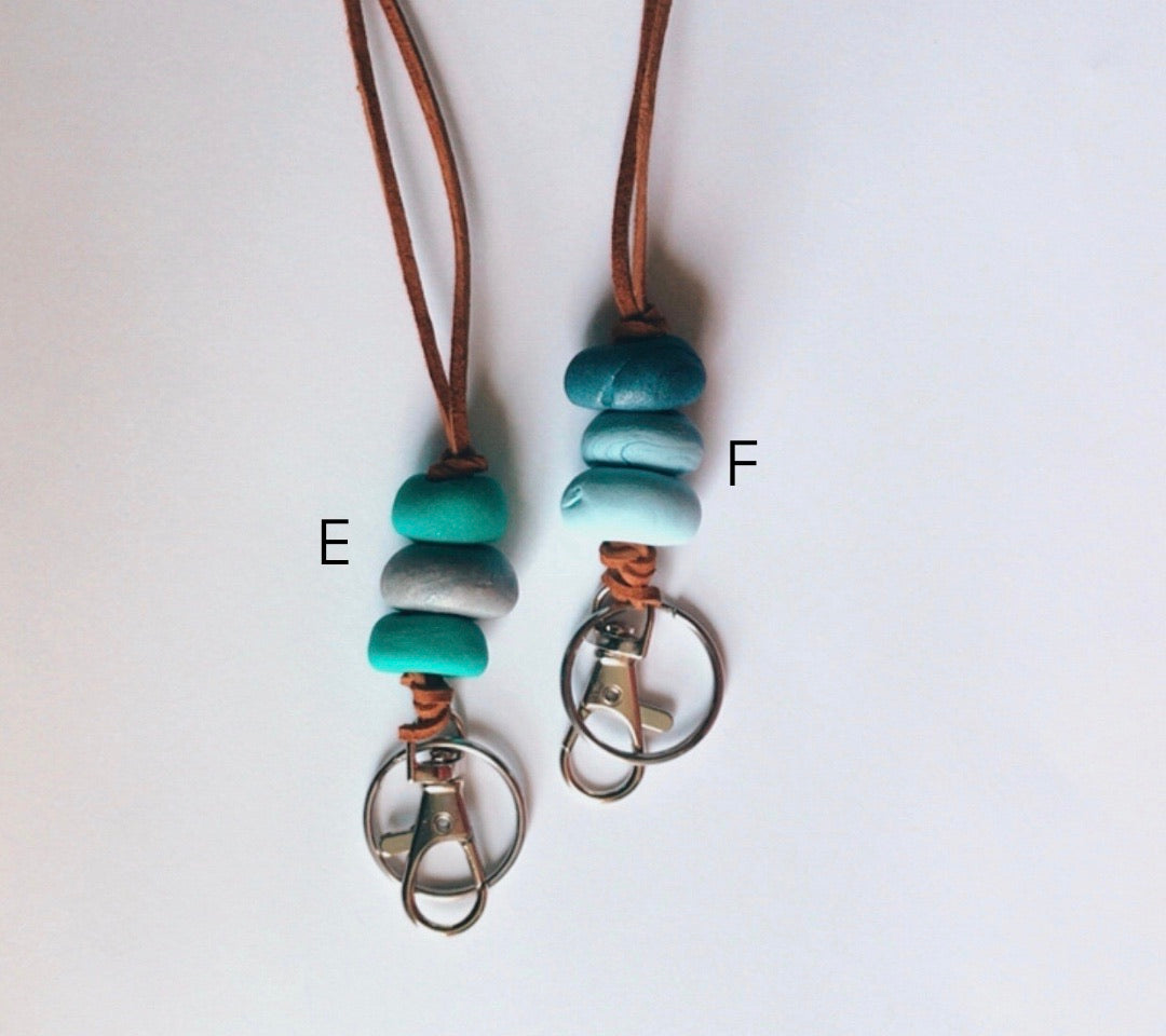 Clay bead lanyards