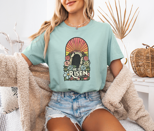 He is Risen tomb - shirt