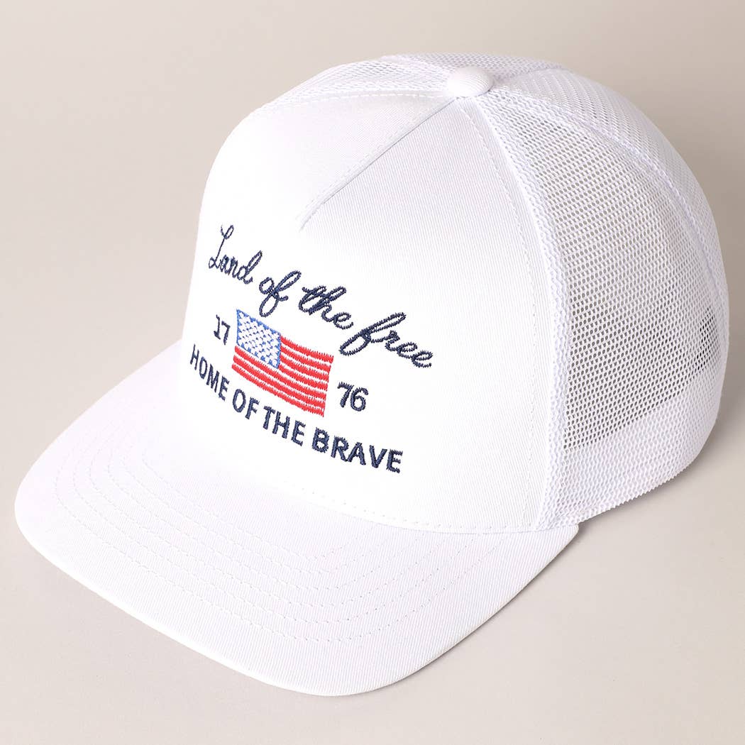 Land Of The Free Trucker Hat