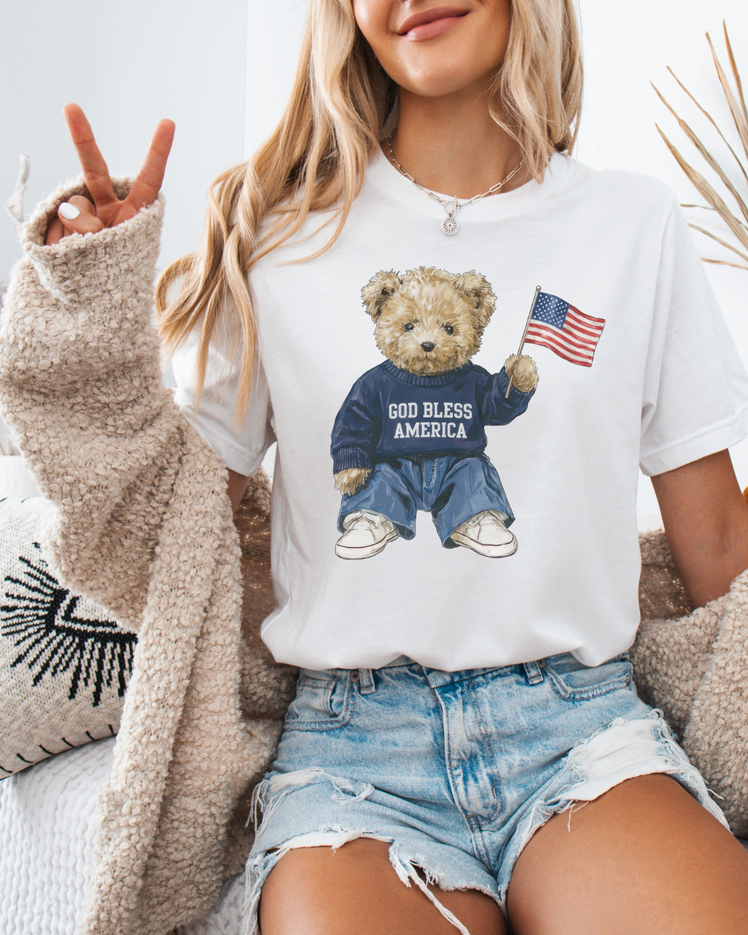 God Bless Teddy - Shirt