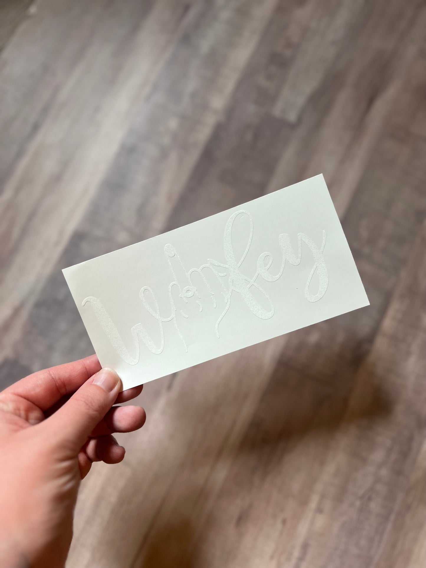 Wifey sparkle decal