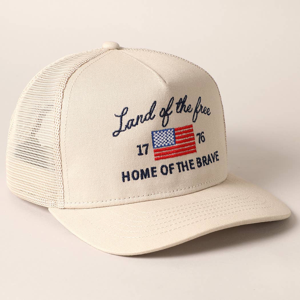 Land Of The Free Trucker Hat