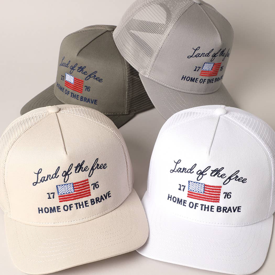 Land Of The Free Trucker Hat