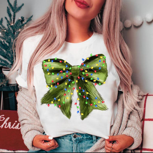 Grinch bow - Shirt