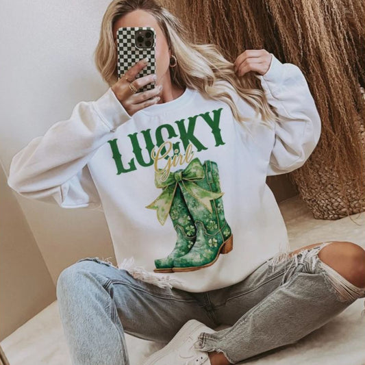 Lucky girl - Sweatshirt (Ready to Ship)