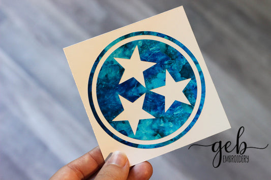 Oceans water tristar decal