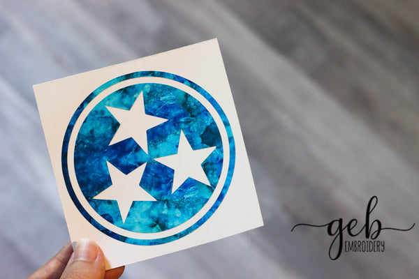 Oceans water tristar decal