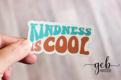 kindness is cool sticker