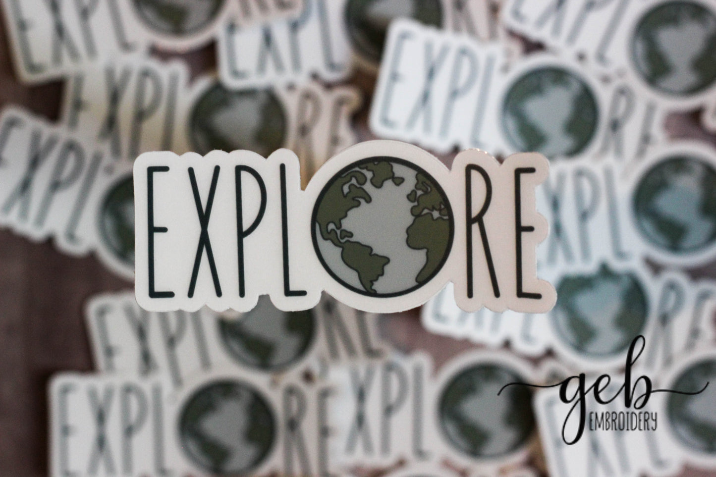 Explore sticker