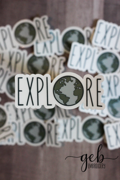 Explore sticker