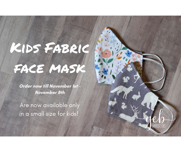 Kids face mask - 2 layers