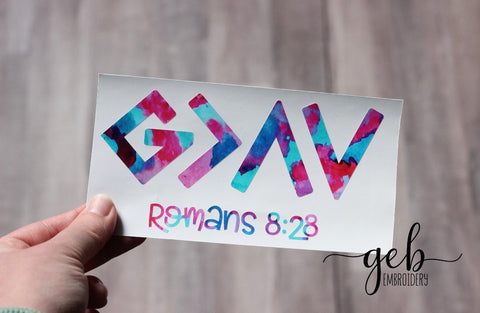 God is greater decal