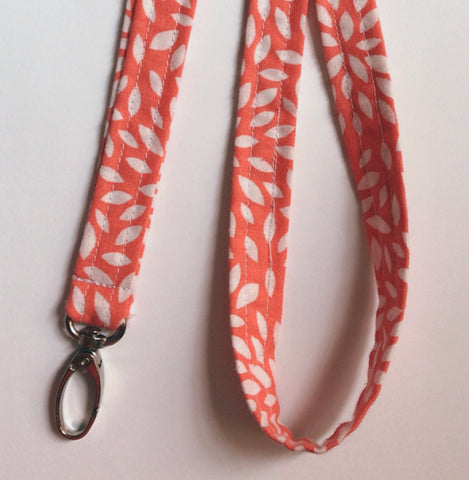 Coral petals fabric keychains