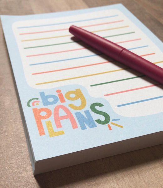 Big plans - notepad
