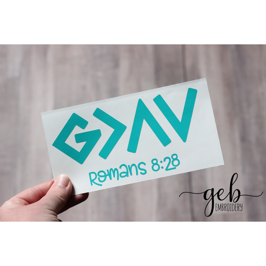 God is greater decal